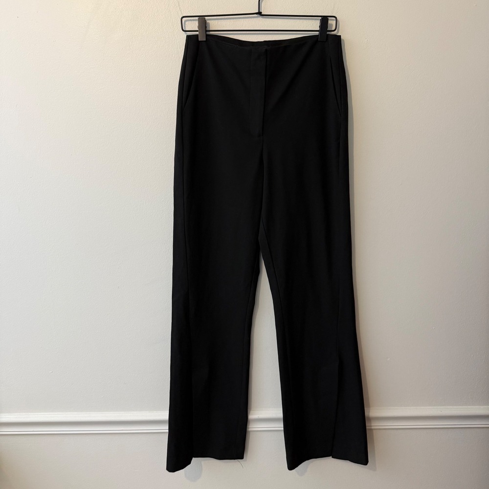 House of Harlow 1960 Black High Waisted Slit Hem Dress Pants Trousers 6